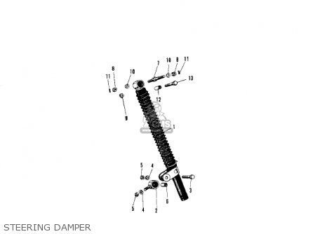STEERING DAMPER - W1SS 1969 USA CANADA