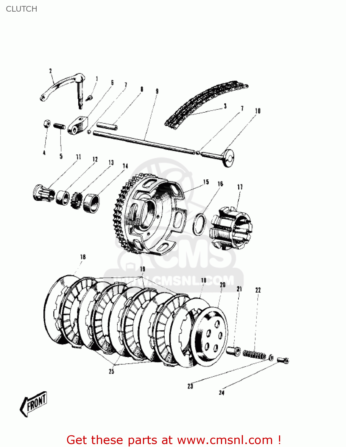 CLUTCH W2SS COMMANDER 1968 USA CANADA