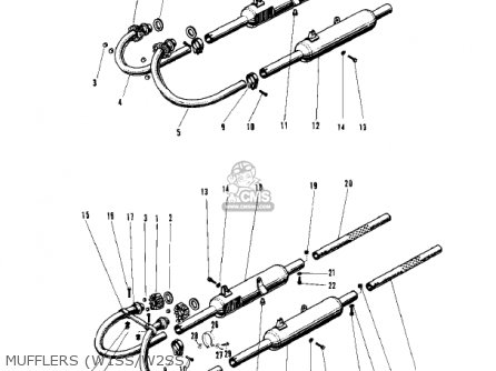 MUFFLERS (W1SS/W2SS) - W2SS COMMANDER 1969 USA CANADA