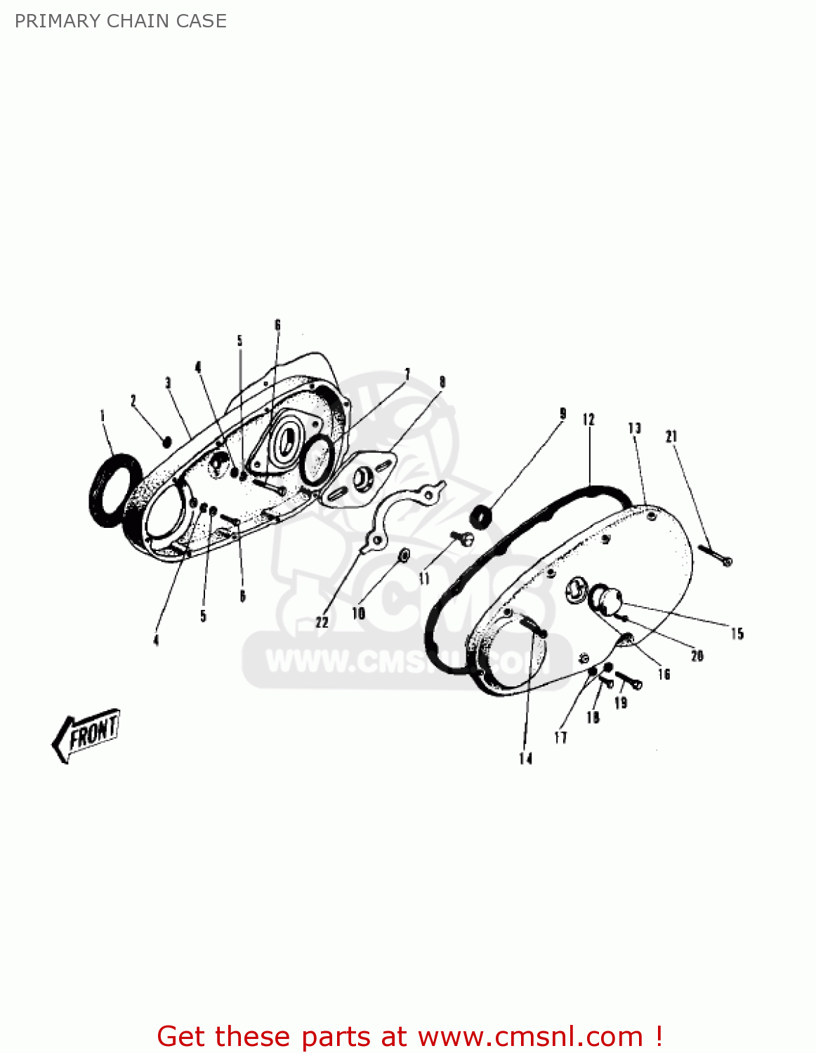 PRIMARY CHAIN CASE W2TT COMMANDER 1969 USA CANADA