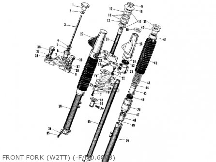 FRONT FORK (W2TT) (-F/NO.6868) - W2TT COMMANDER 1969 USA CANADA