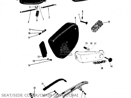 SEAT/SIDE COVER/CHAIN COVER/CHAI - W2TT COMMANDER 1969 USA CANADA