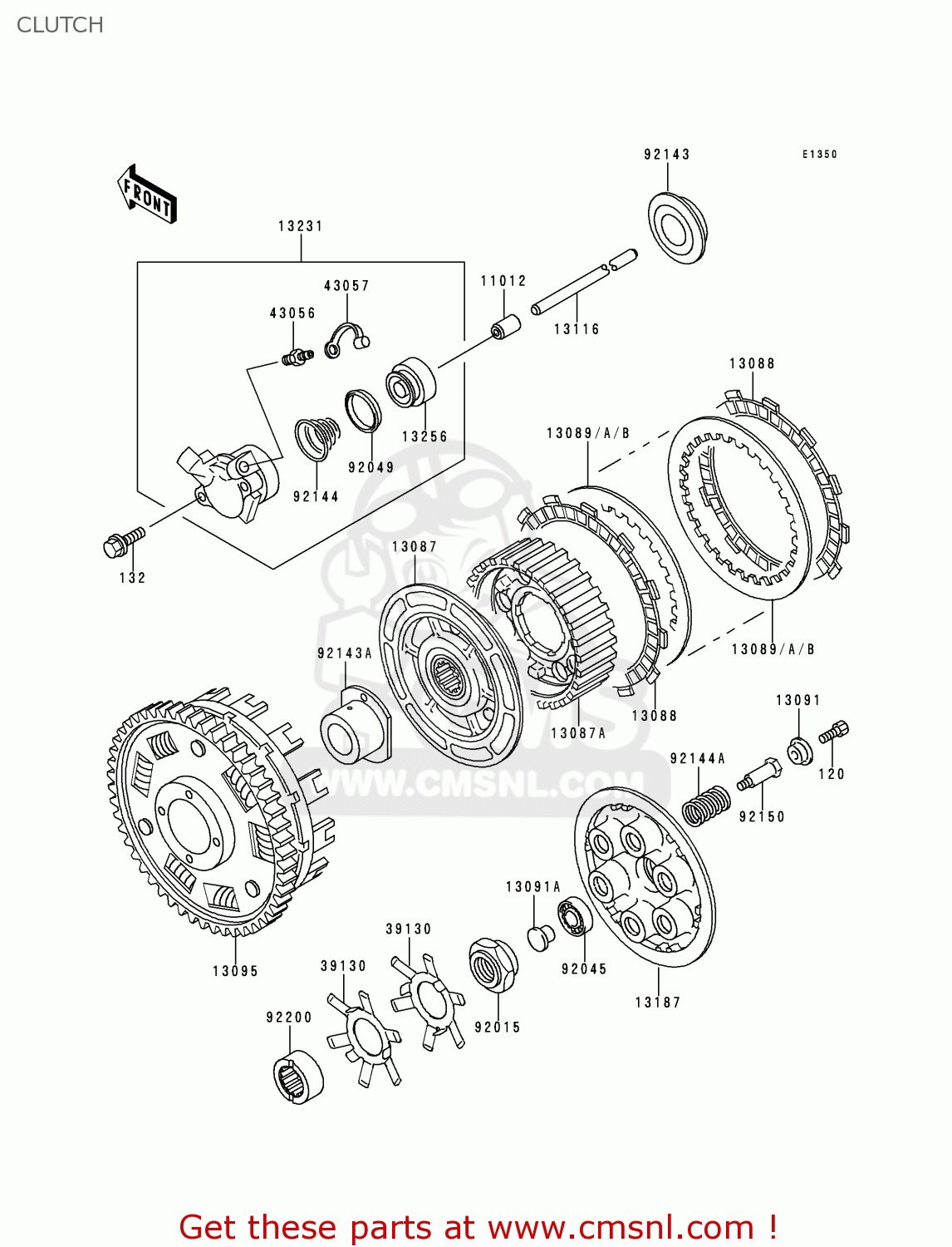 CLUTCH XZ900B2 NINJA ZX9R 1995 USA CALIFORNIA CANADA