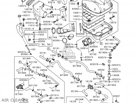 AIR CLEANER - XZ900B2 NINJA ZX9R 1995 USA CALIFORNIA CANADA
