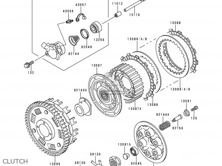 CLUTCH - XZ900B2 NINJA ZX9R 1995 USA CALIFORNIA CANADA