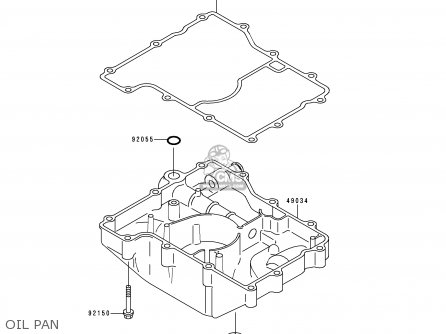OIL PAN - XZ900B2 NINJA ZX9R 1995 USA CALIFORNIA CANADA