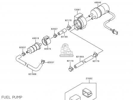 FUEL PUMP - XZ900B2 NINJA ZX9R 1995 USA CALIFORNIA CANADA