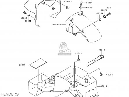 FENDERS - XZ900B2 NINJA ZX9R 1995 USA CALIFORNIA CANADA