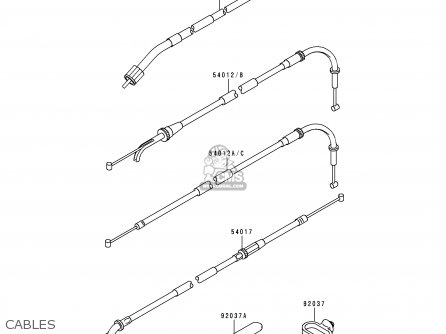 CABLES - XZ900B2 NINJA ZX9R 1995 USA CALIFORNIA CANADA