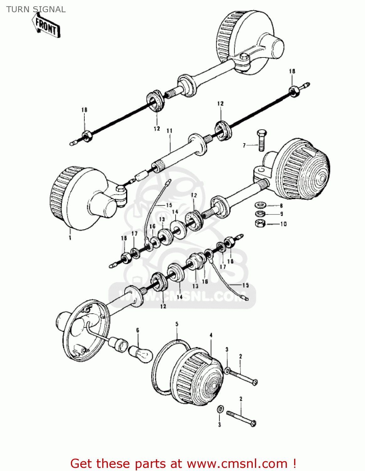 TURN SIGNAL Z1 1973 USA CANADA