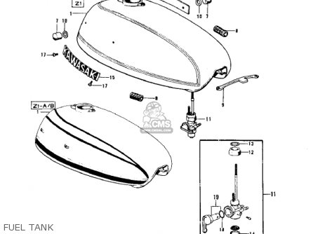 FUEL TANK - Z1 1973 USA CANADA
