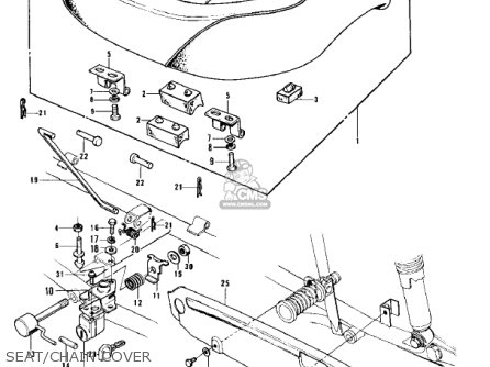 SEAT/CHAIN COVER - Z1 1973 USA CANADA