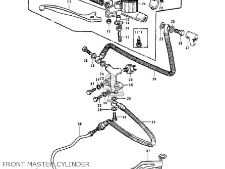 FRONT MASTER CYLINDER - Z1 1973 USA CANADA