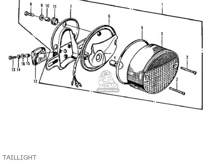 TAILLIGHT - Z1 1973 USA CANADA