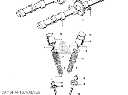 CAMSHAFTS/VALVES - Z1 1973 USA CANADA