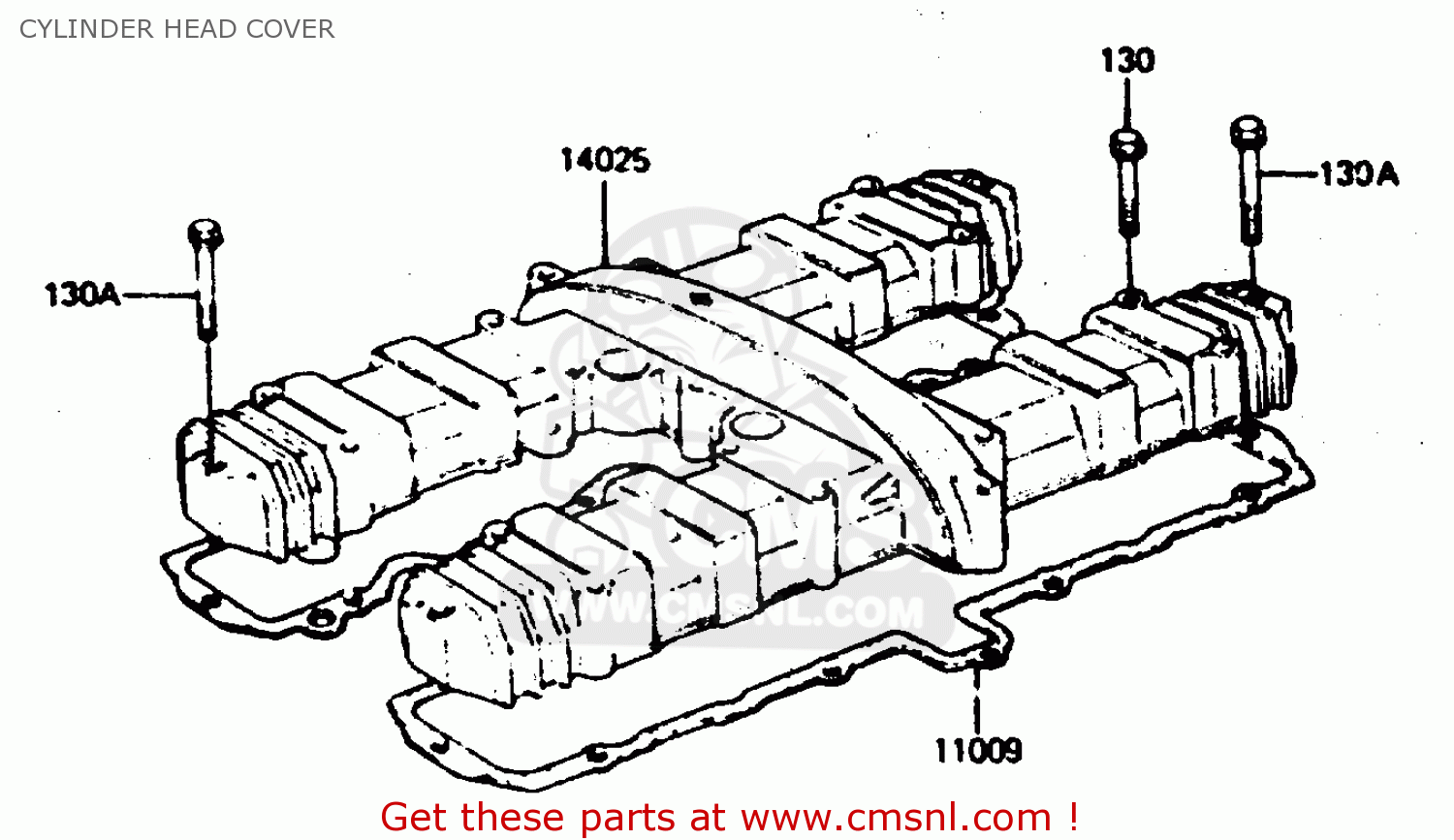 CYLINDER HEAD COVER Z1000R2 1983 EUROPE UK IT NR SD ST