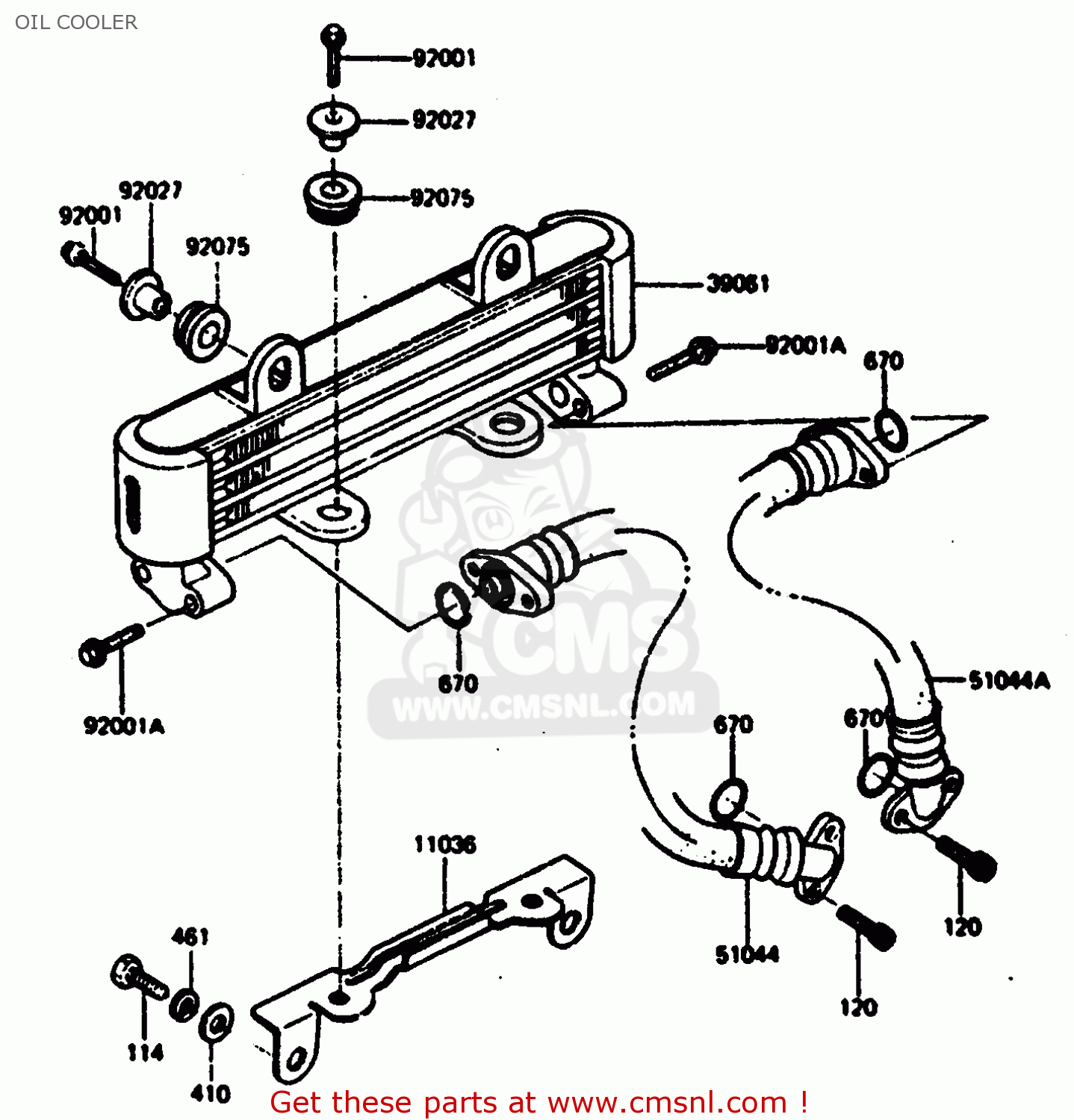 OIL COOLER Z1000R2 1983 EUROPE UK IT NR SD ST