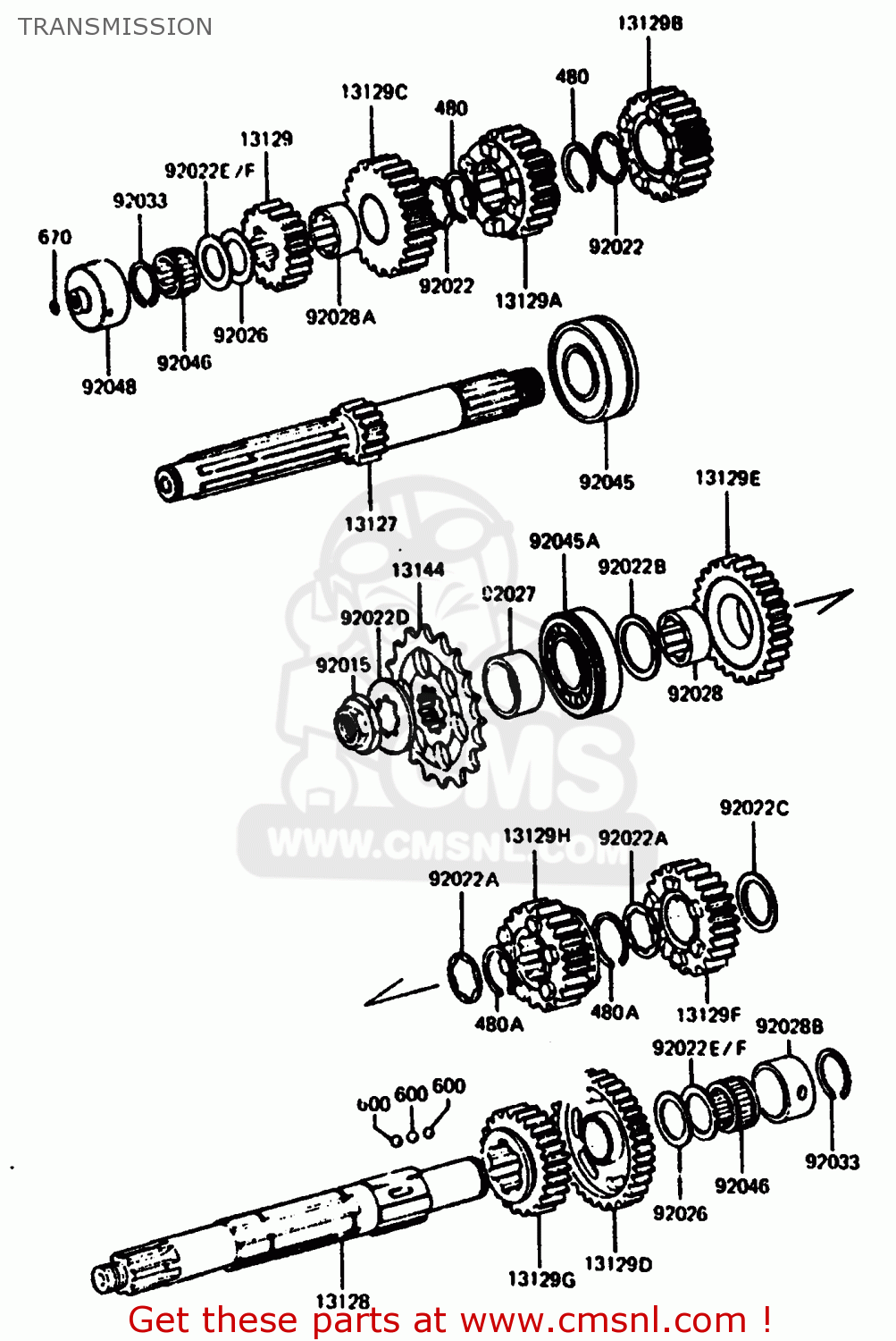 TRANSMISSION Z1000R2 1983 EUROPE UK IT NR SD ST