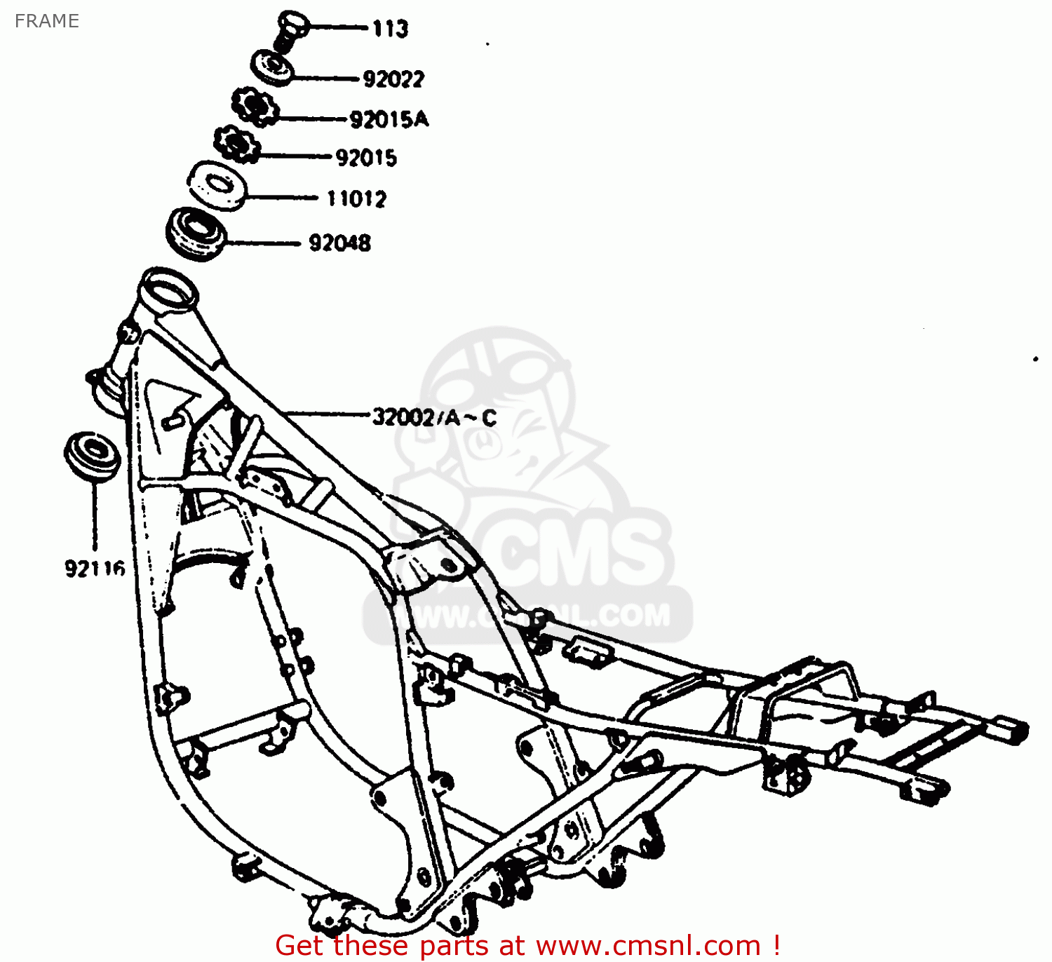 FRAME Z1000R2 1983 EUROPE UK IT NR SD ST