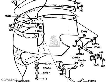 COWLING - Z1000R2 1983 EUROPE UK IT NR SD ST