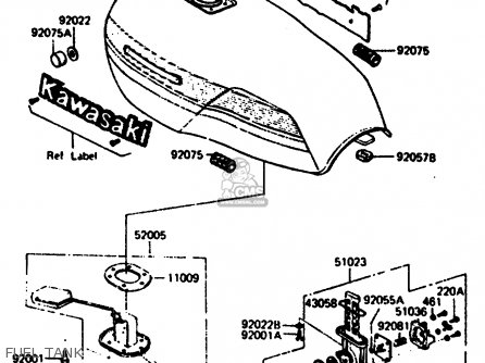 FUEL TANK - Z1000R2 1983 EUROPE UK IT NR SD ST
