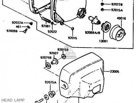 HEAD LAMP - Z1000R2 1983 EUROPE UK IT NR SD ST