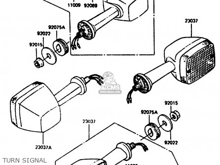 TURN SIGNAL - Z1000R2 1983 EUROPE UK IT NR SD ST