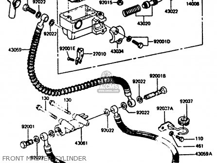 FRONT MASTER CYLINDER - Z1000R2 1983 EUROPE UK IT NR SD ST