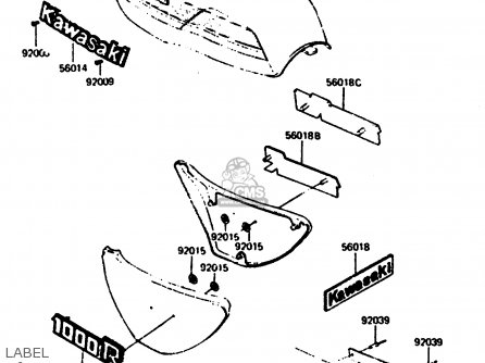 LABEL - Z1000R2 1983 EUROPE UK IT NR SD ST