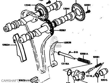 CAMSHAFT, TENSIONER - Z1000R2 1983 EUROPE UK IT NR SD ST