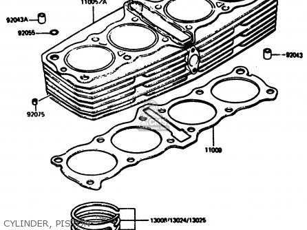 CYLINDER, PISTON - Z1000R2 1983 EUROPE UK IT NR SD ST