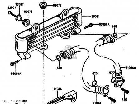 OIL COOLER - Z1000R2 1983 EUROPE UK IT NR SD ST
