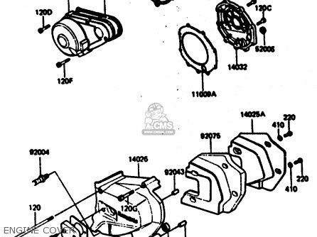 ENGINE COVER - Z1000R2 1983 EUROPE UK IT NR SD ST