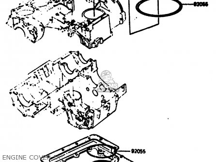 ENGINE COVER "A" - Z1000R2 1983 EUROPE UK IT NR SD ST