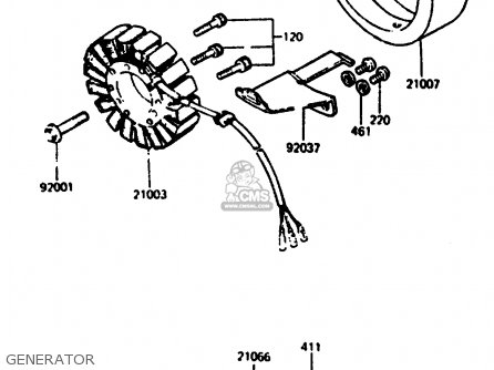 GENERATOR - Z1000R2 1983 EUROPE UK IT NR SD ST