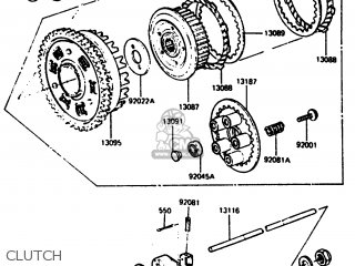 CLUTCH - Z1000R2 1983 EUROPE UK IT NR SD ST