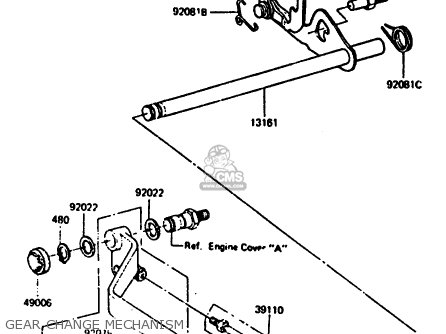 GEAR CHANGE MECHANISM - Z1000R2 1983 EUROPE UK IT NR SD ST
