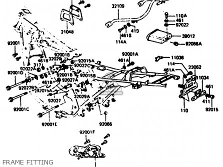 FRAME FITTING - Z1000R2 1983 EUROPE UK IT NR SD ST