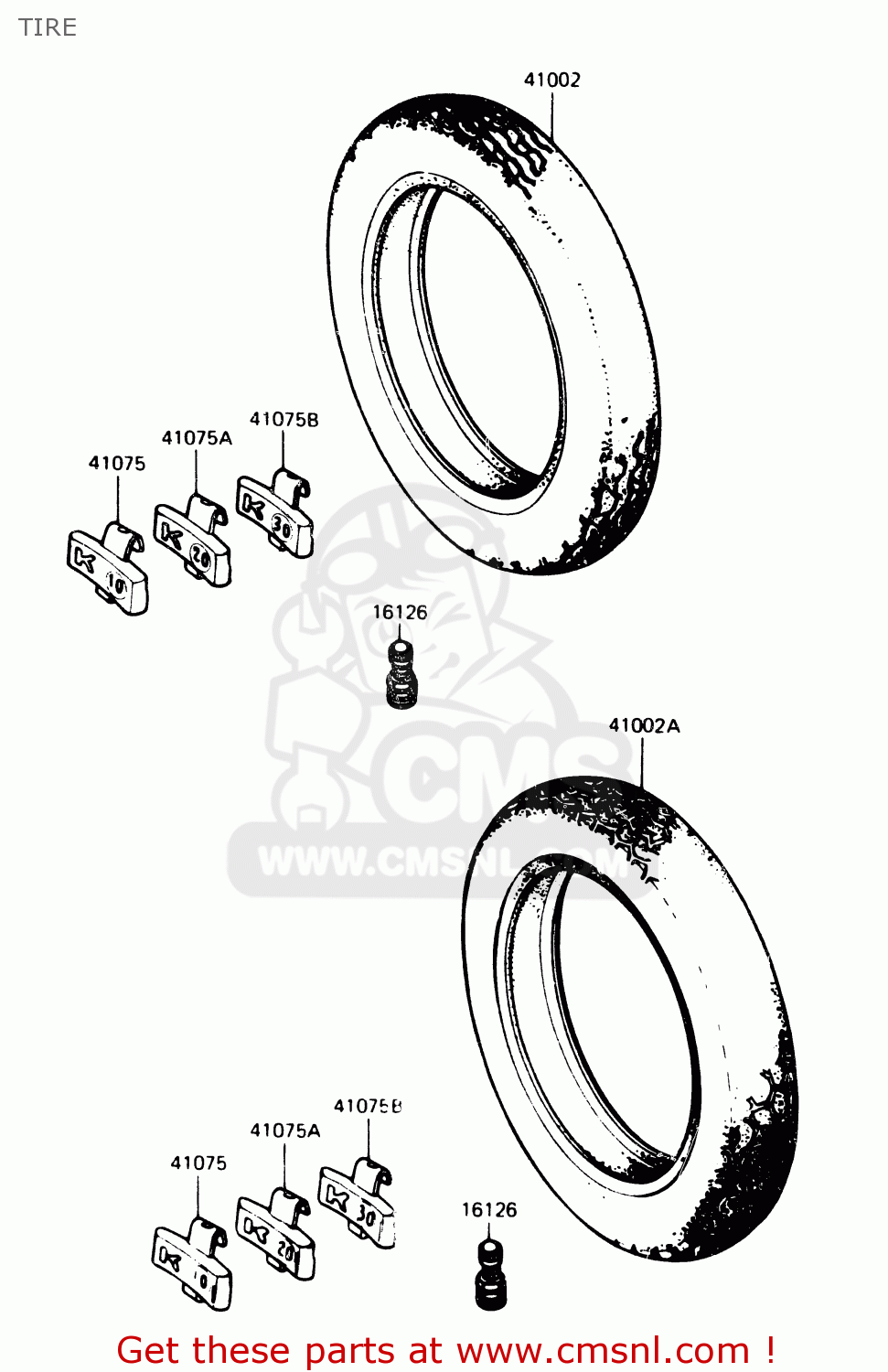 TIRE Z1100R1 1984 EUROPE UK NR