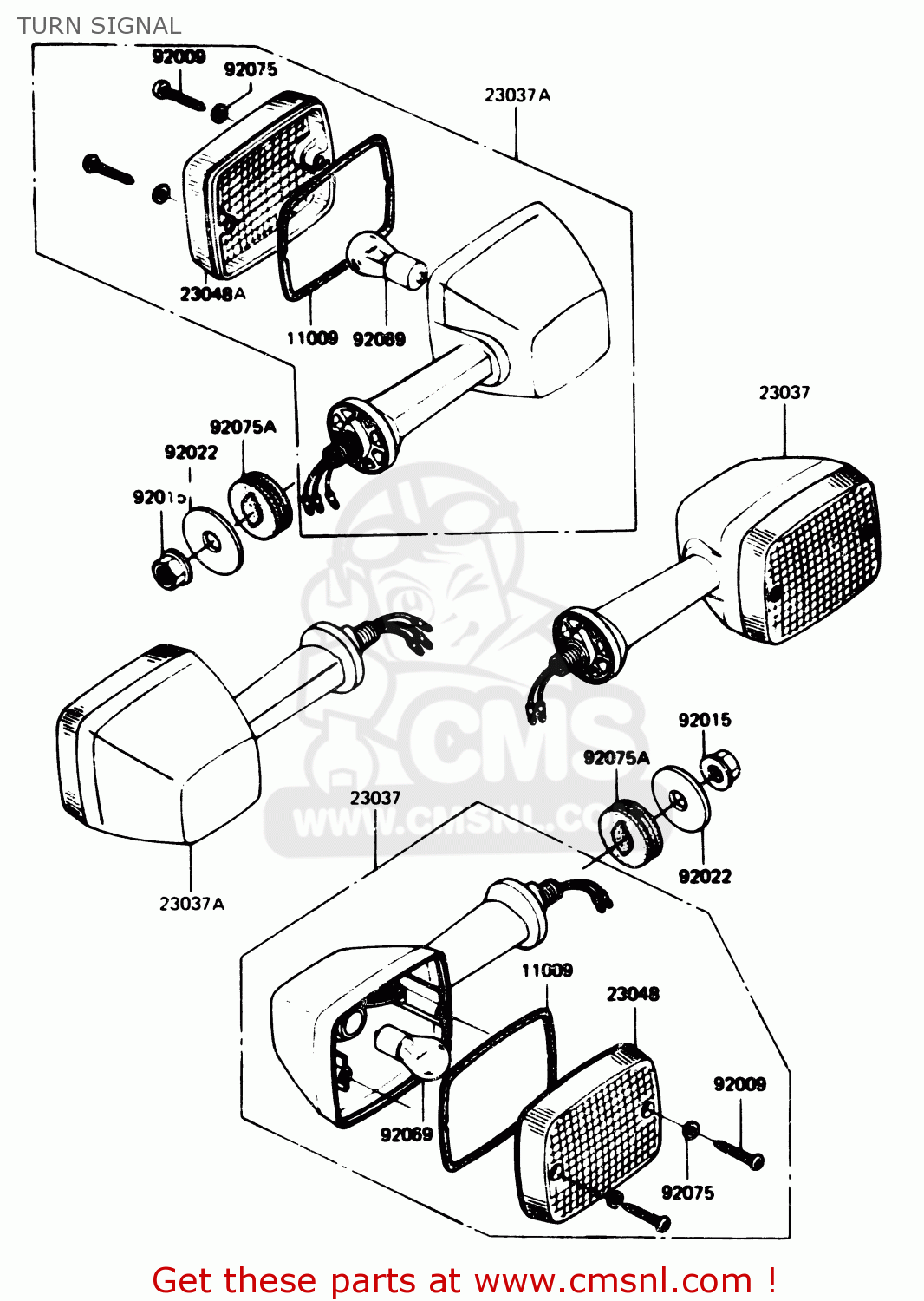 TURN SIGNAL Z1100R1 1984 EUROPE UK NR