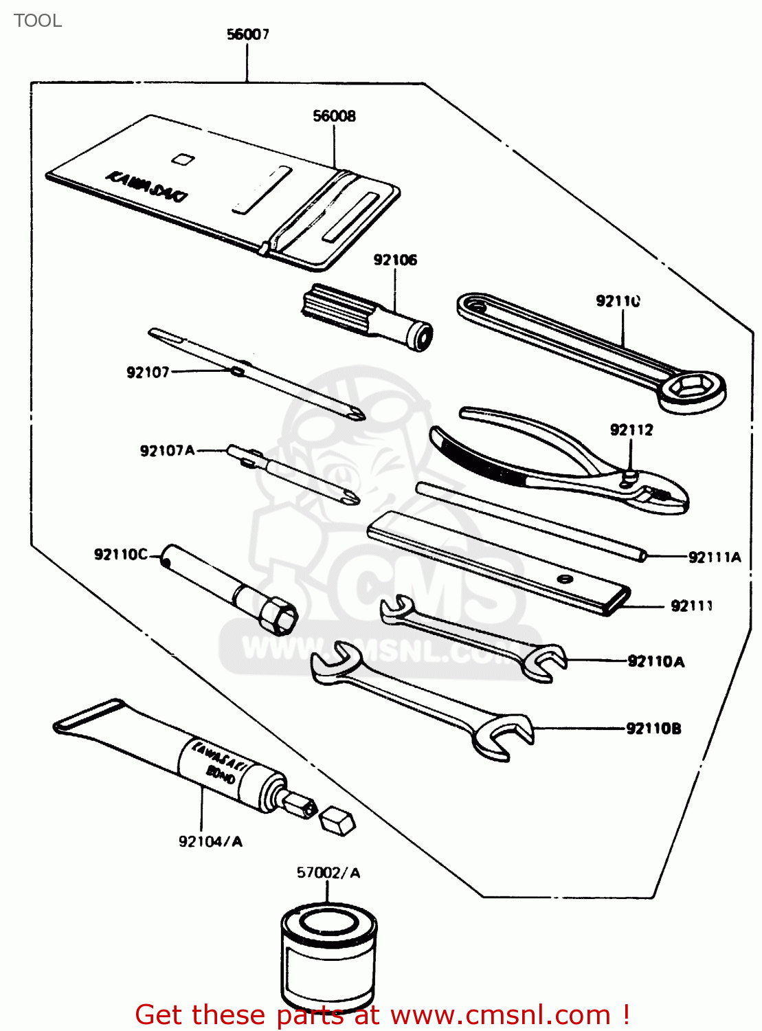 TOOL Z1100R1 1984 EUROPE UK NR