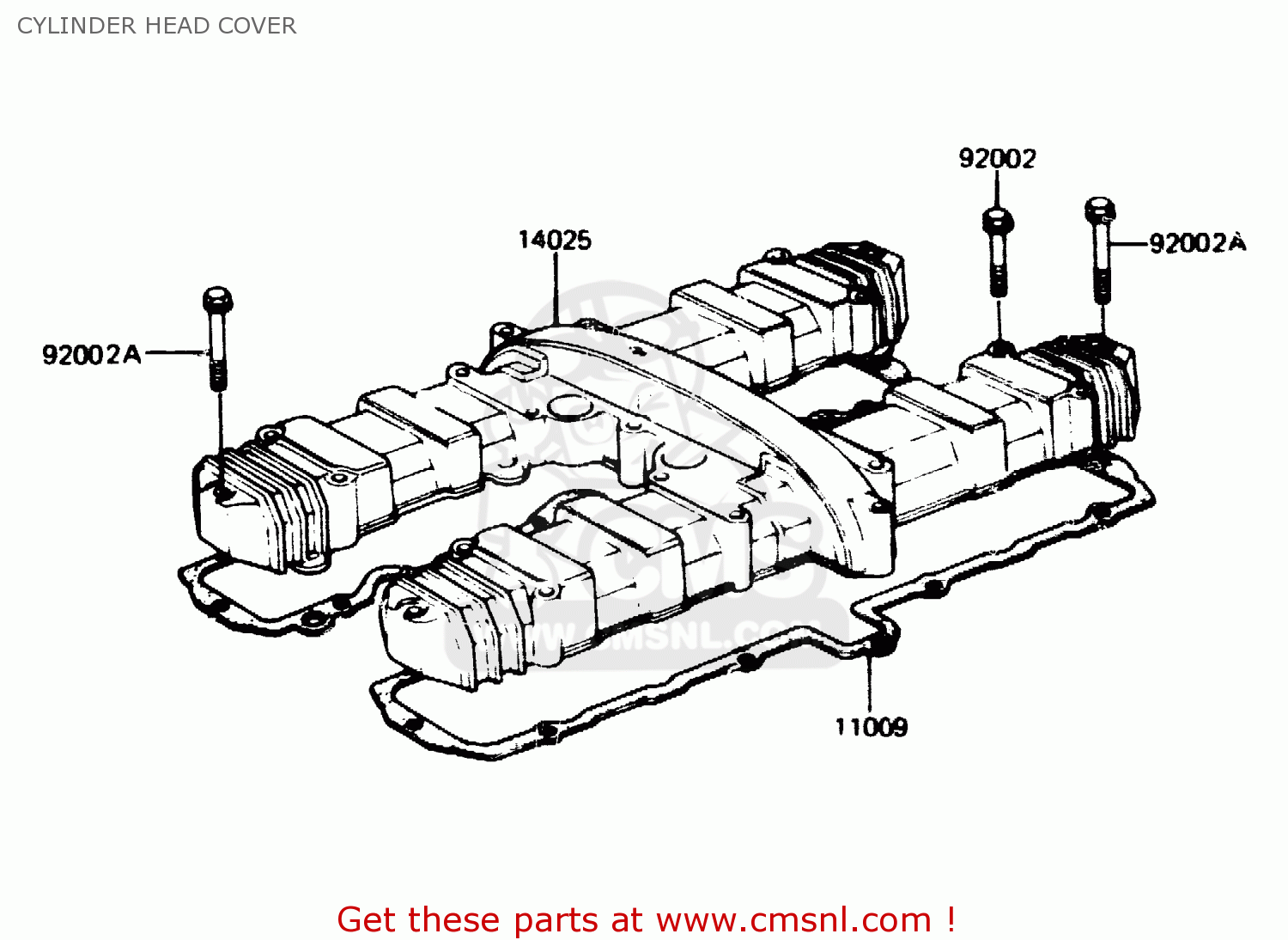 CYLINDER HEAD COVER Z1100R1 1984 EUROPE UK NR
