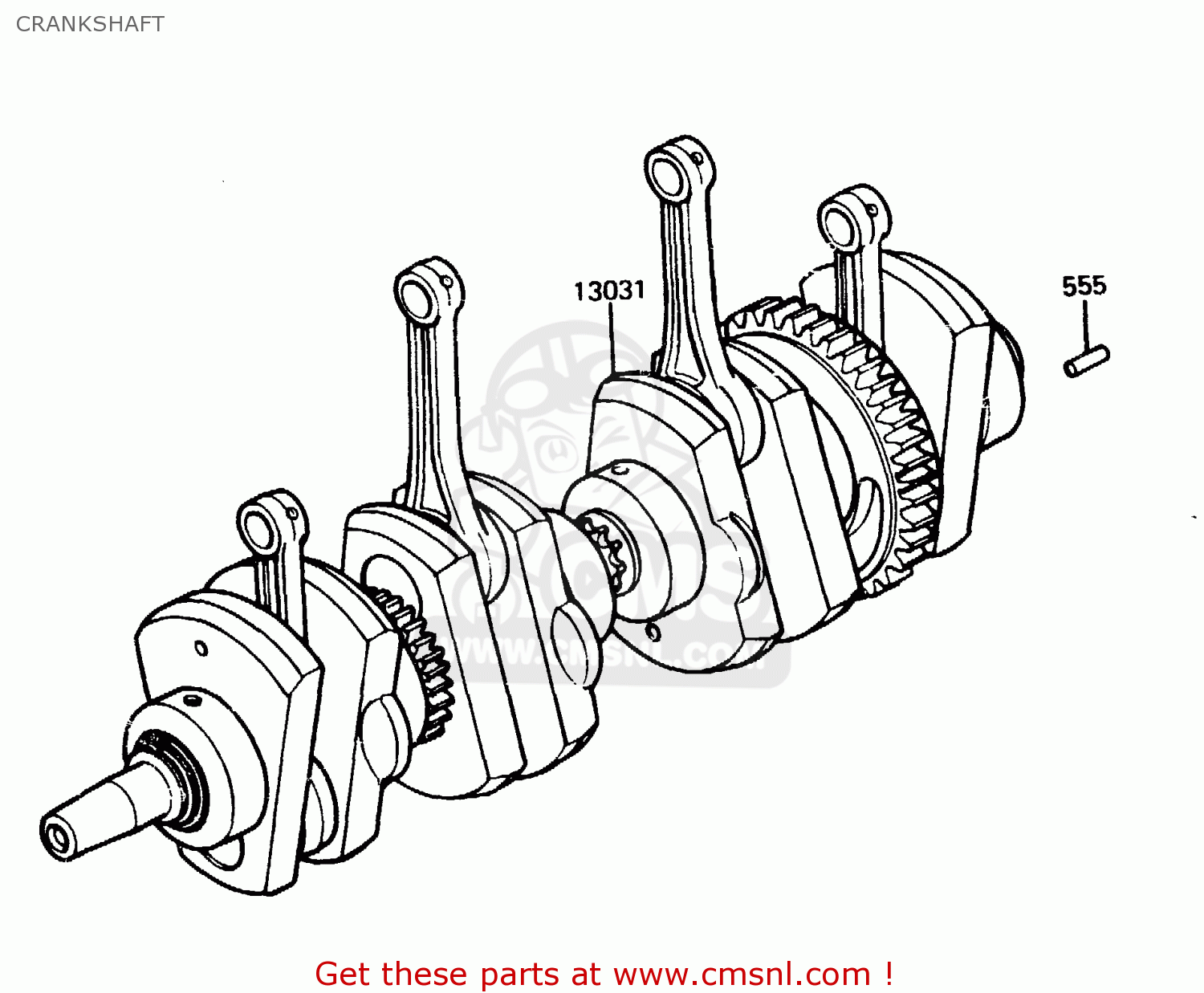 CRANKSHAFT Z1100R1 1984 EUROPE UK NR