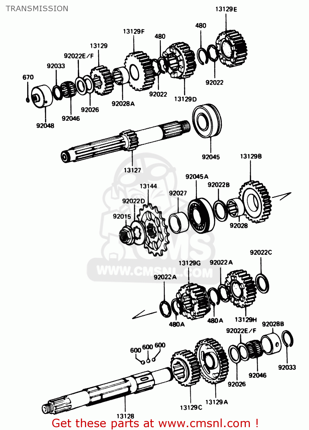 TRANSMISSION Z1100R1 1984 EUROPE UK NR