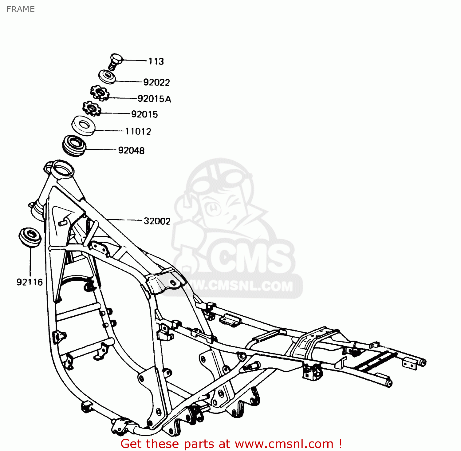 FRAME Z1100R1 1984 EUROPE UK NR
