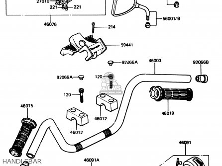 HANDLEBAR - Z1100R1 1984 EUROPE UK NR