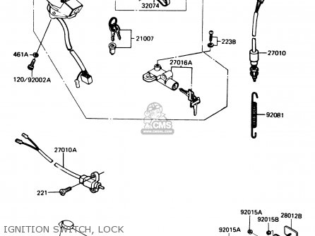 IGNITION SWITCH, LOCK - Z1100R1 1984 EUROPE UK NR