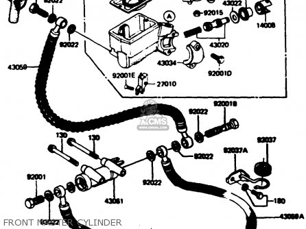FRONT MASTER CYLINDER - Z1100R1 1984 EUROPE UK NR
