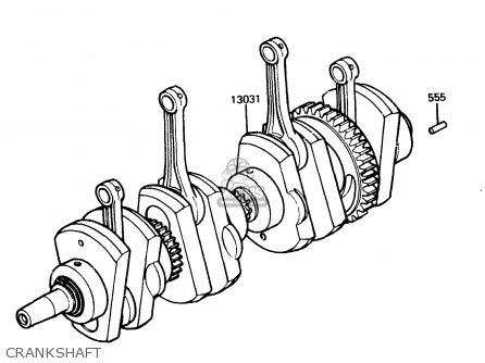 CRANKSHAFT - Z1100R1 1984 EUROPE UK NR