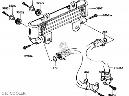 OIL COOLER - Z1100R1 1984 EUROPE UK NR